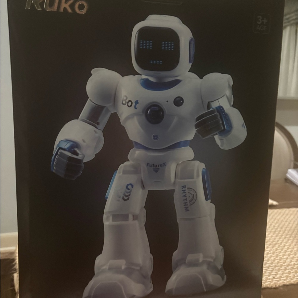Ruko Carle Robot Toy - White and Blue